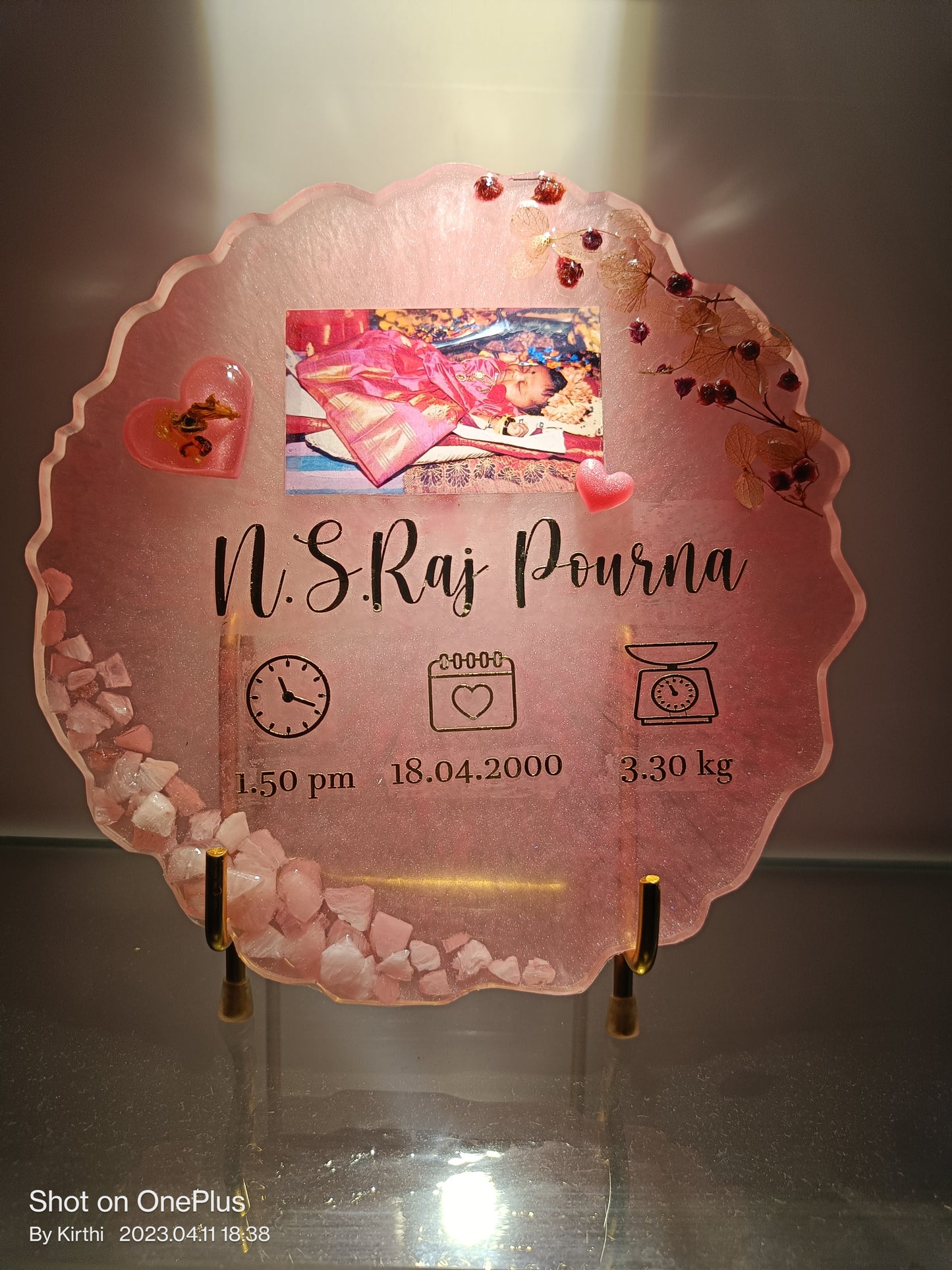 Customized Baby keepsake - 6 inch/8 inch