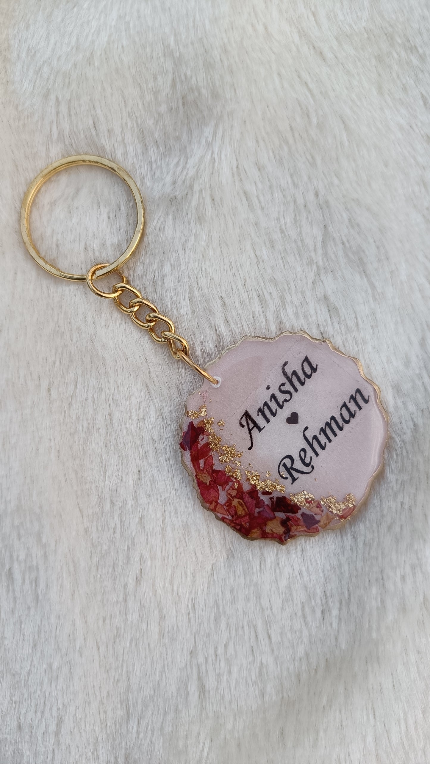 Customized Keychain - couple names