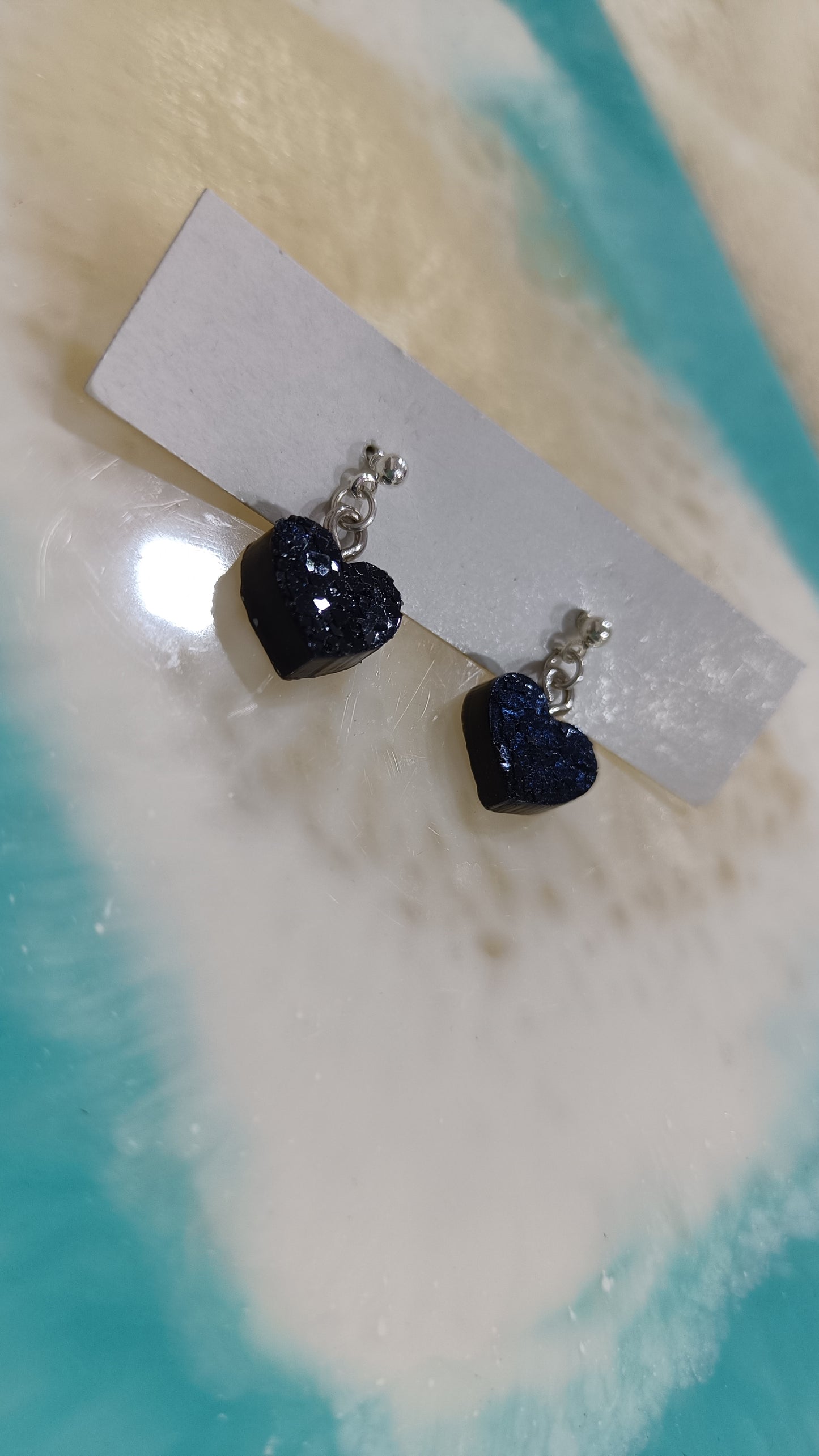Jewellery - crystal resin earrings