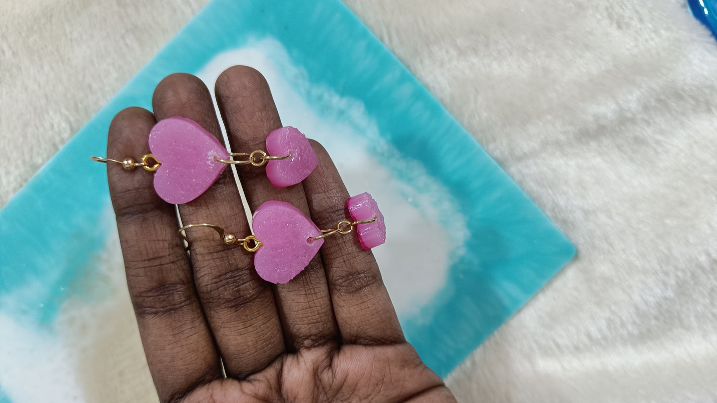 Jewellery - crystal resin earrings