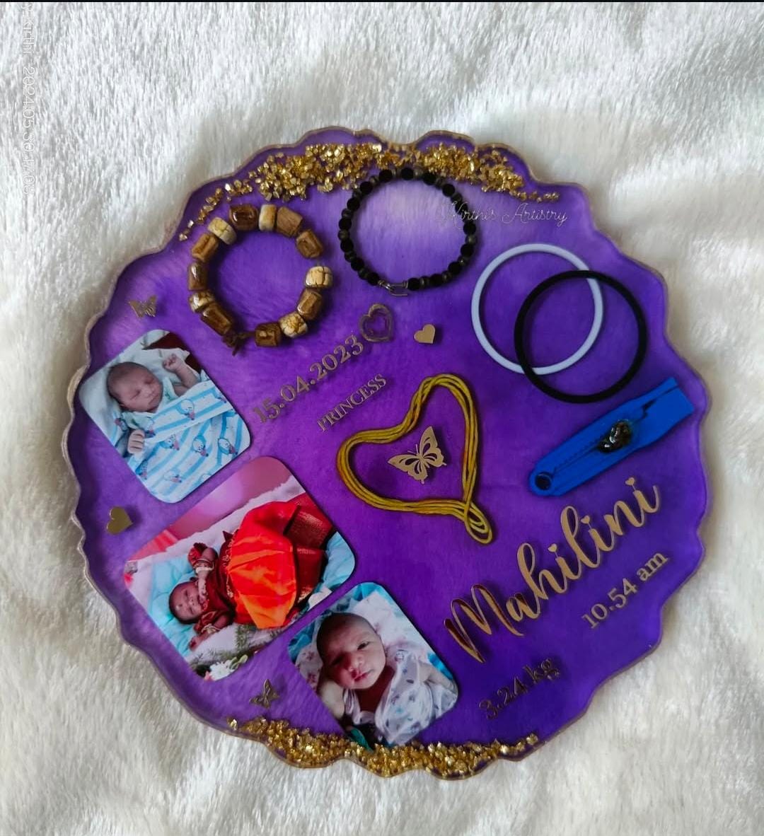 Customized Baby keepsake - 6 inch/8 inch
