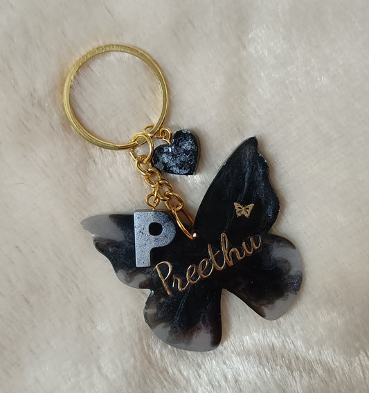 Customized Keychain - Butterfly Name Keychain