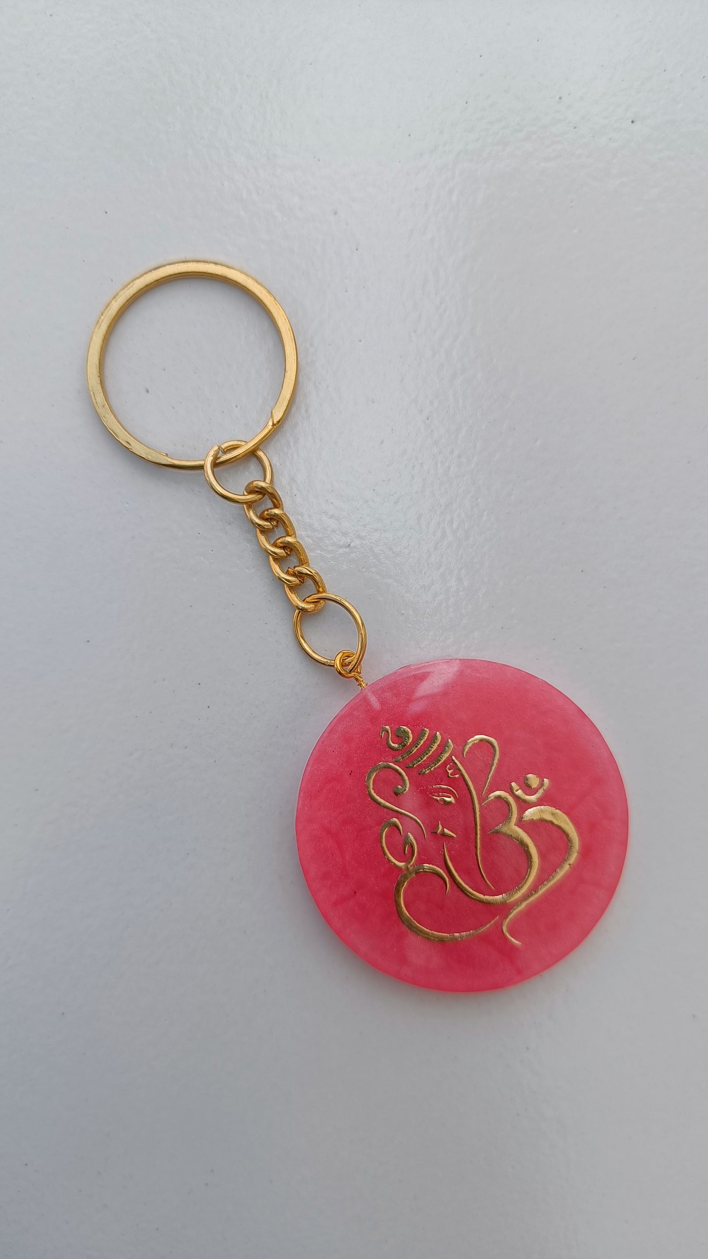 Keychain - Ganesha crystal effect