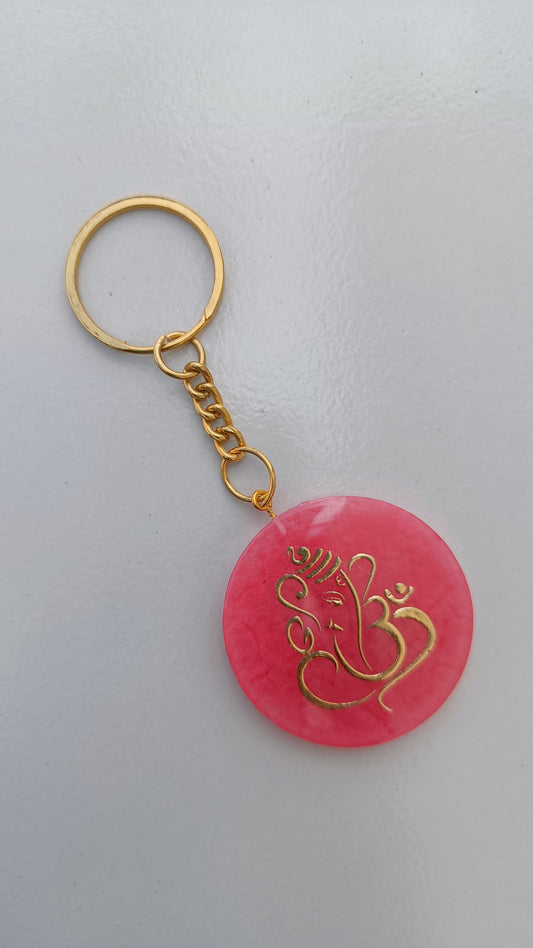 Keychain - Ganesha crystal effect
