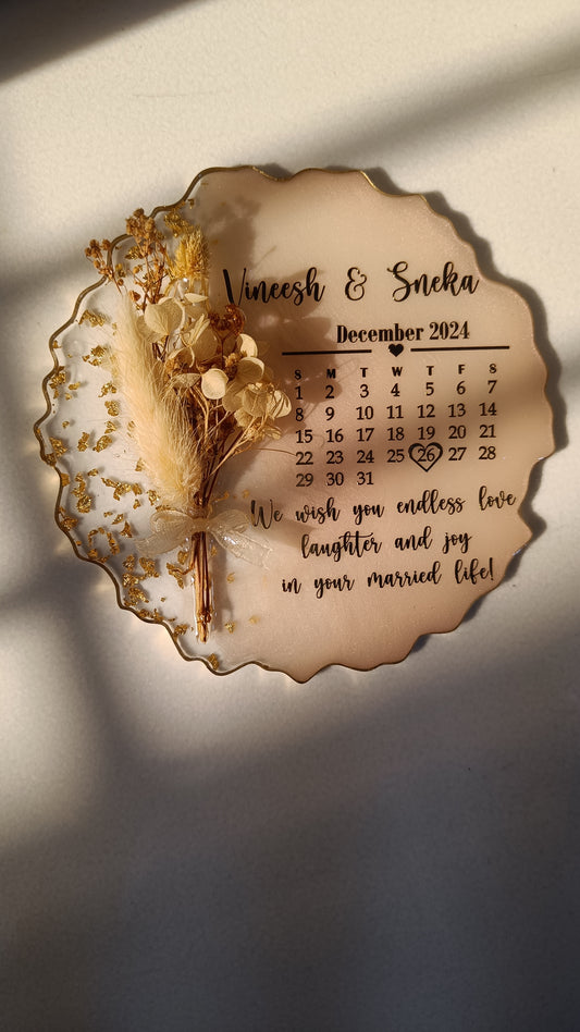 Customized - Eternal Love Calendar Frame