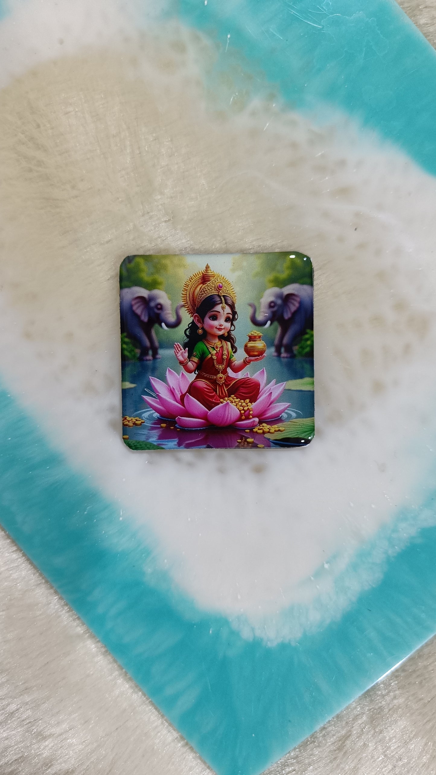 Fridge magnet - Gajalakshmi