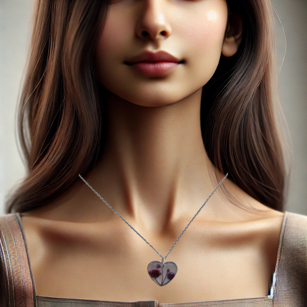 Jewellery - Floral pendant with Anti Tarnish chain
