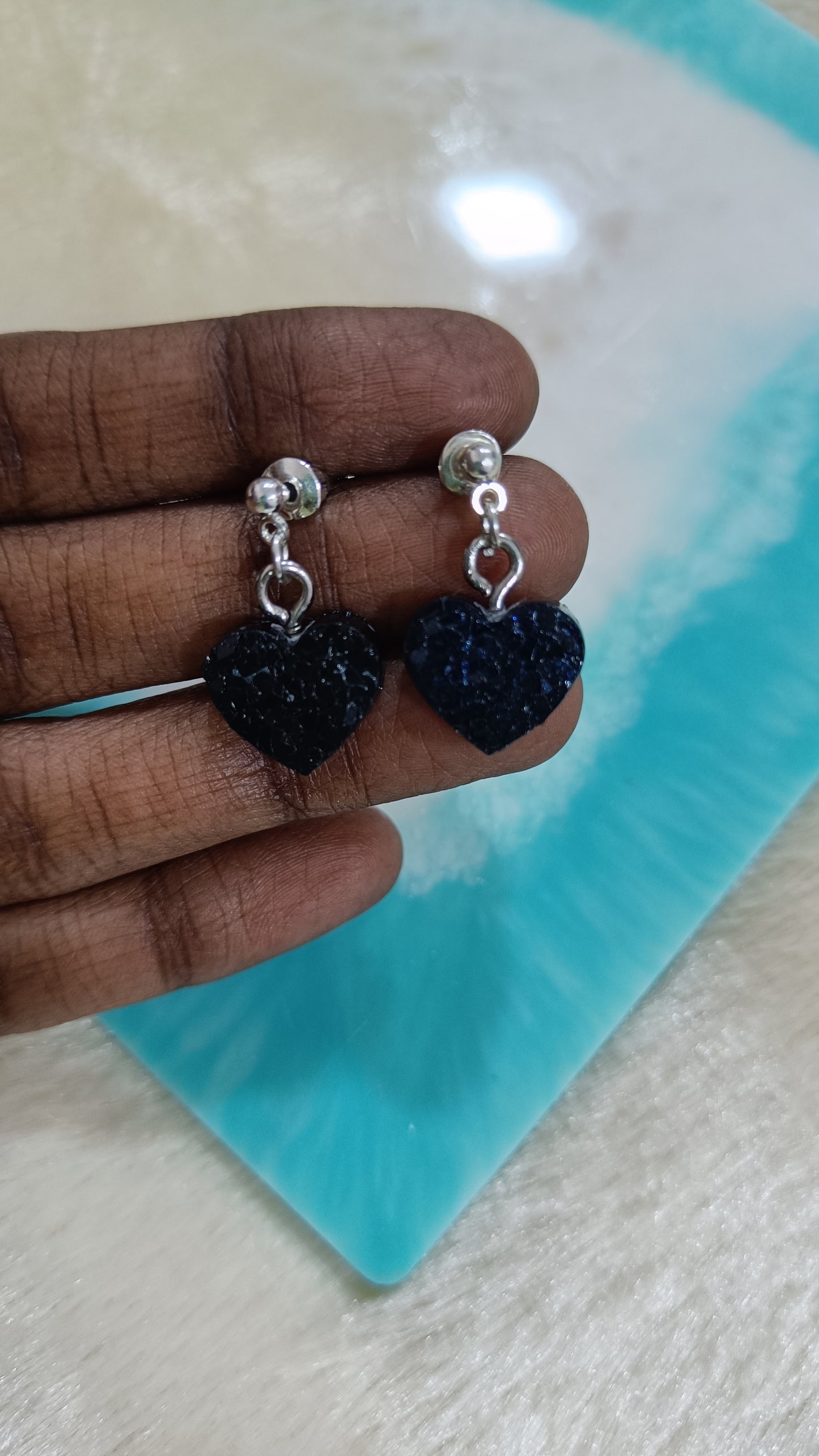 Jewellery - crystal resin earrings