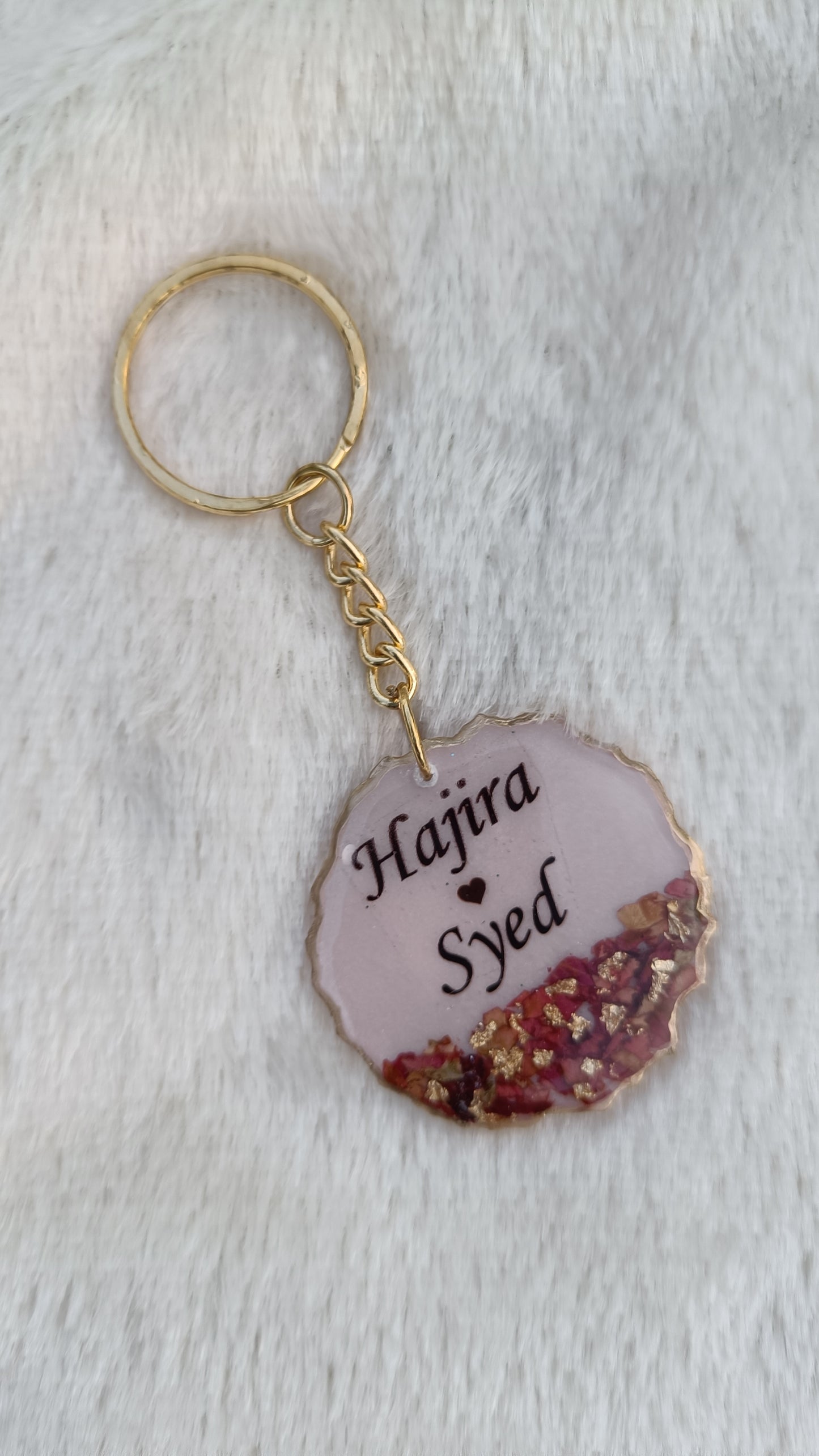 Customized Keychain - couple names