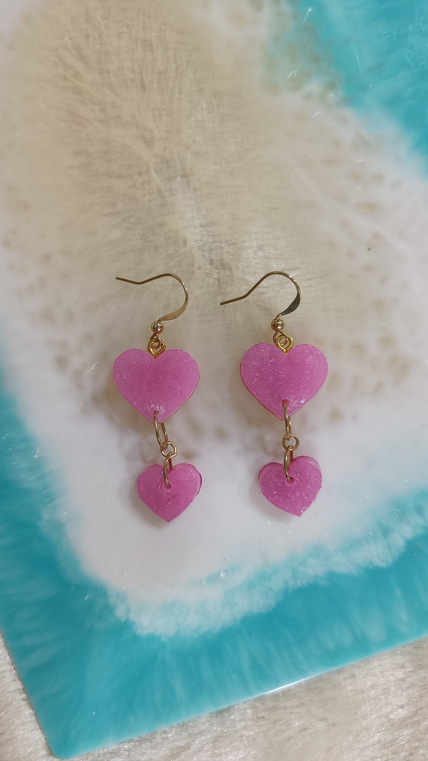 Jewellery - crystal resin earrings