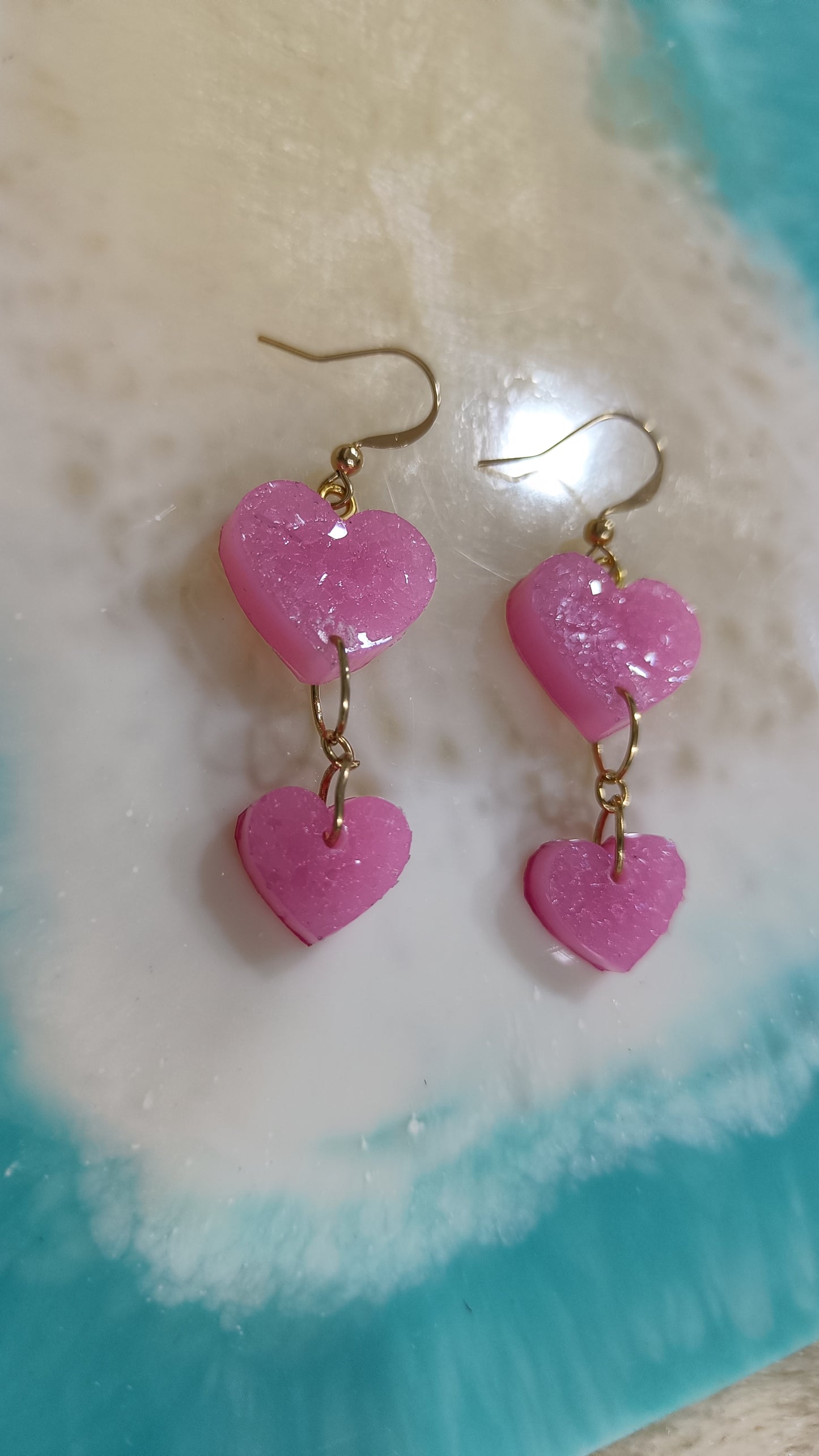 Jewellery - crystal resin earrings