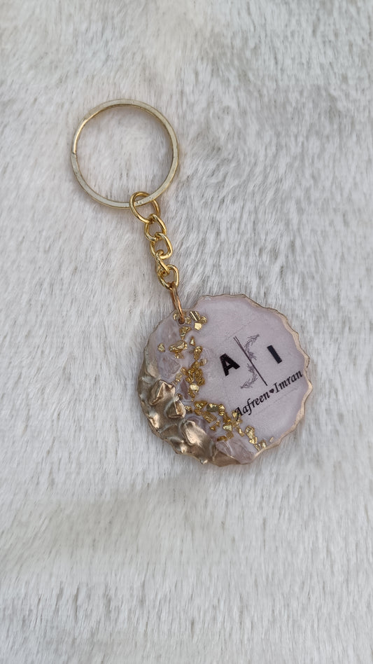 Customized Keychain - couple names