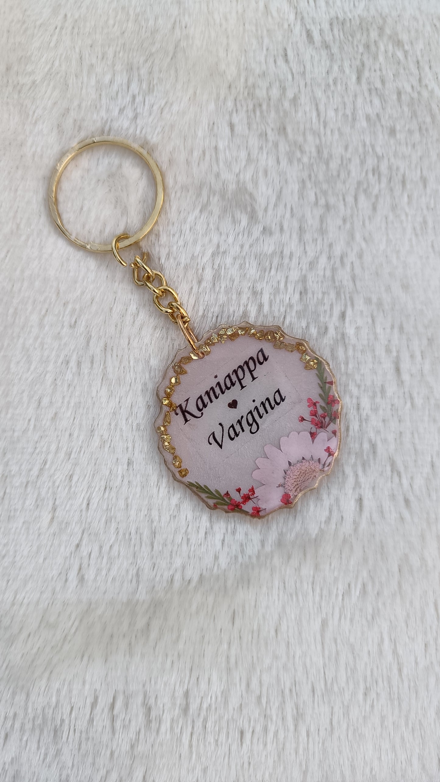 Customized Keychain - couple names